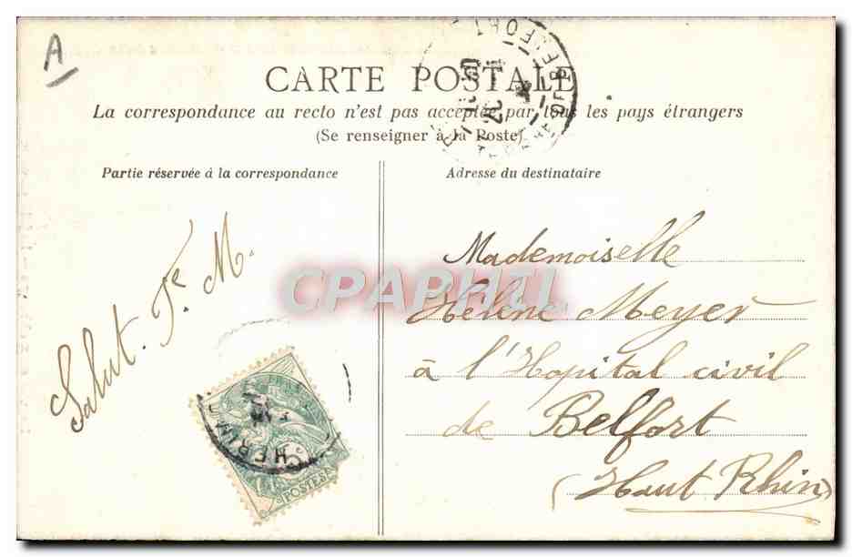 CPA Foklore La vie aux champs La jolie servante Marin Militaria  — Verso