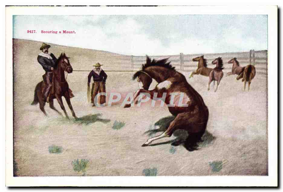 CPA Far West Cow Boy Indiens Rodeo