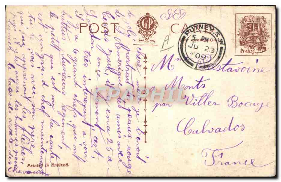 CPA Far West Cow Boy Indiens Hiawath's childhood  — Rückseite