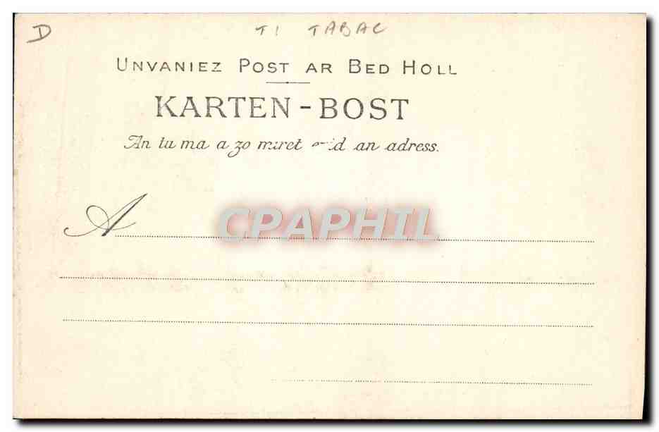Cigarières de Morlaix au Travail — Collection VILLARD, Quimper — n° 1048 — Reverso