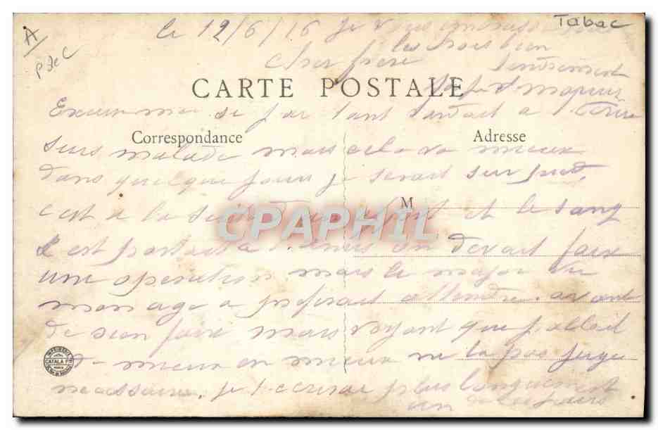CPA Foklore Tabac Saint Pol Le magasin des tabacs  — Rückseite