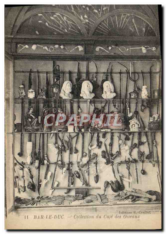 CPA Foklore Tabac Pipe Bar le Duc Collection du Cafe des Oiseaux