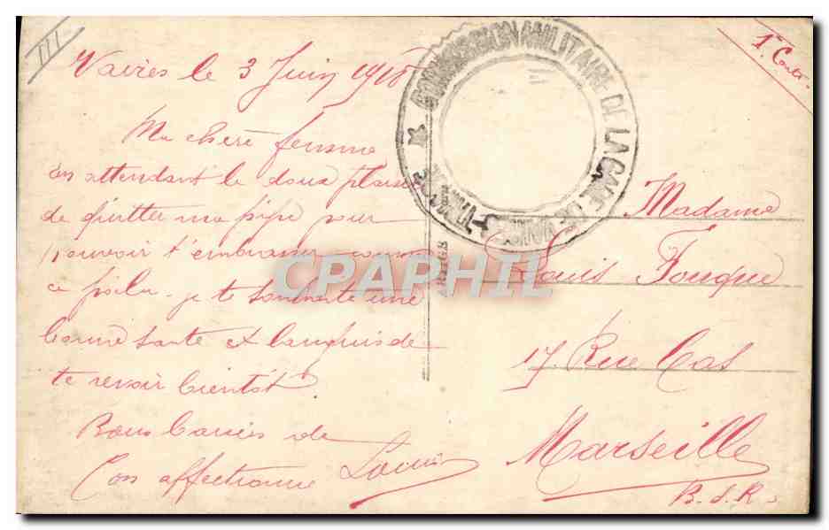 CPA Foklore Tabac La pipe du vrai Poilu Militaria  — Rückseite