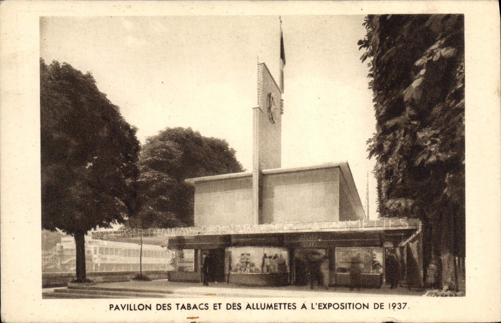 CPA Foklore Tabac Pavillon des tabacs et des allumettes a l'exposition de 1937