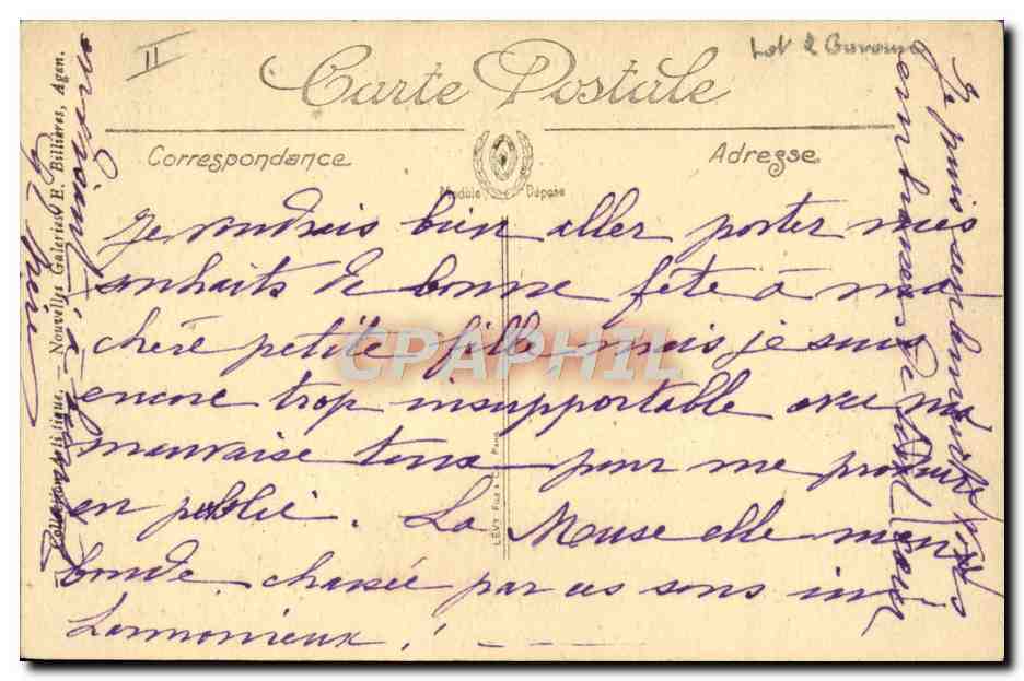 CPA Foklore Tabac Agen Vieilles maisons en bois  — Rückseite