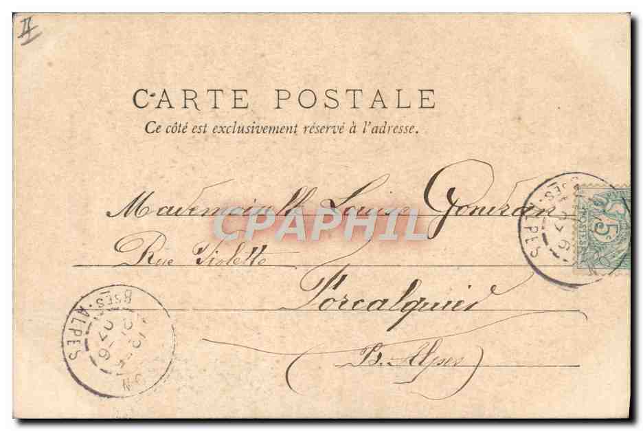 CPA Foklore Tabac Ma premiere cigarette  — Verso