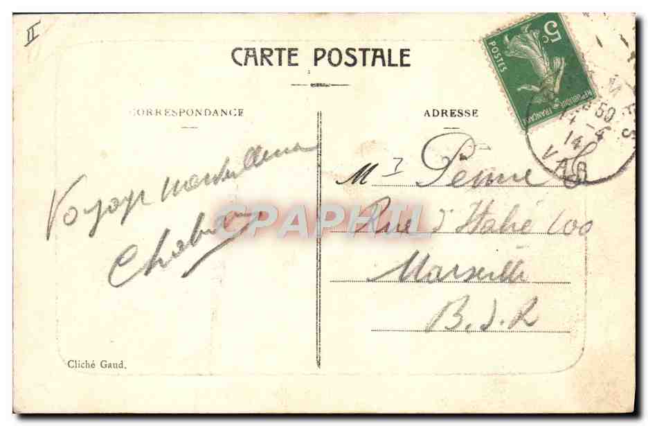 CPA Foret du Dom Maison forestiere des Caunes  — Rückseite