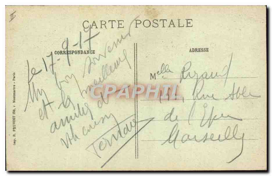 CPA Foret Argonne La Maison forestiere du Four des Moines Militaria — Rückseite