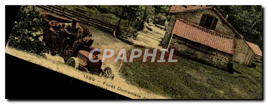 CPA Foret domaniale de Mazan Maison forestiere Automobile
