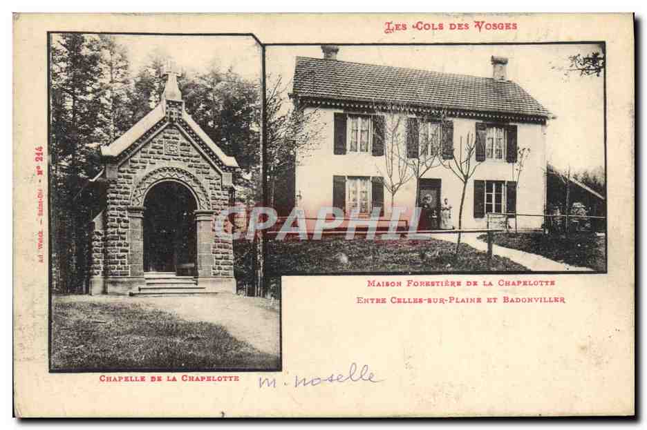 CPA Foret Cols des Vosges Maison forestiere de la Chapelotte entre Celles sur Plaine et Badonviller