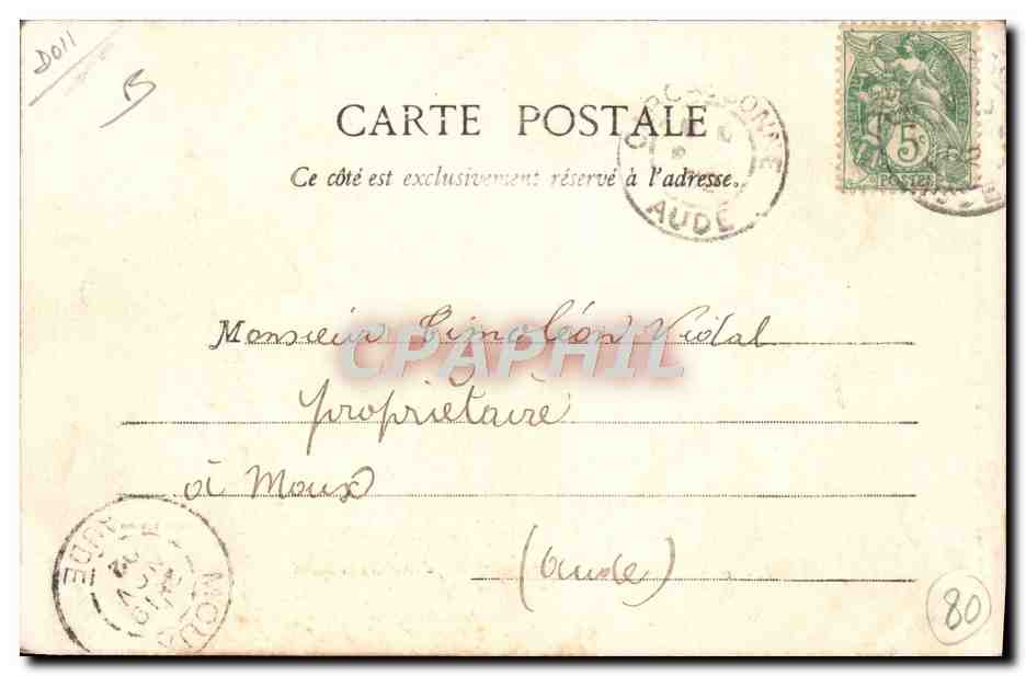 Bord de Ramondens (Montagne Noire) - Maison de garde - Cliché Labudia — Verso