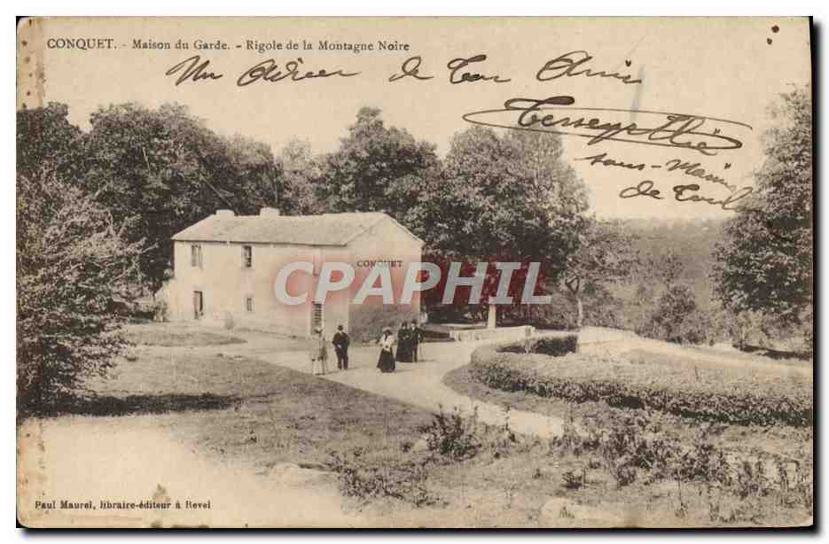 CPA Foret Conquet Maison du garde Rigole de la Montagne Noire 