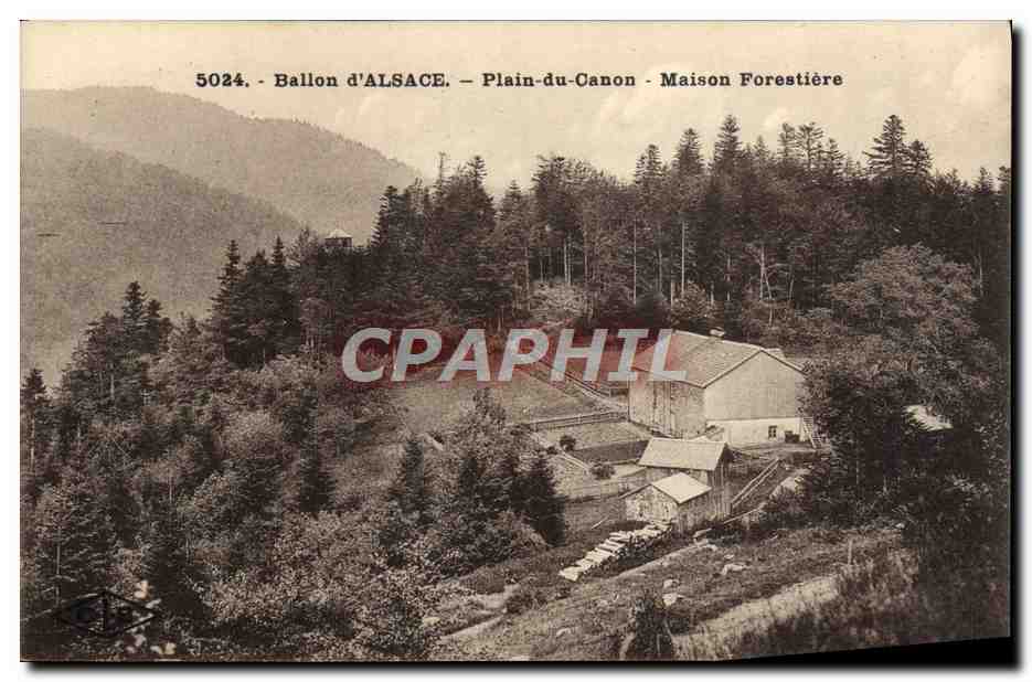 CPA Foret Ballon d'Alsace Plain du Canon Maison forestiere 