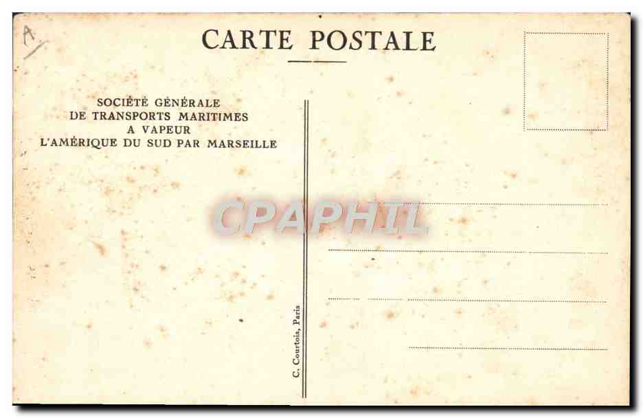 CPA Bateau Paquebot SGTM Florida Salle a manger des 2 intermediaires  — Verso