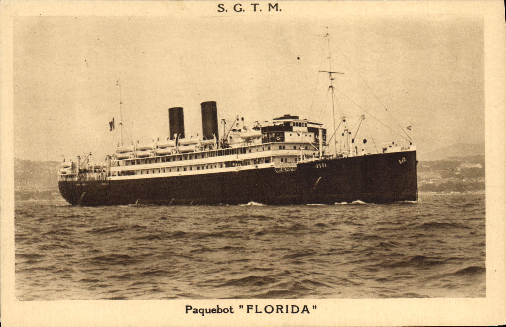 CPA Bateau Paquebot Floraida SGTM