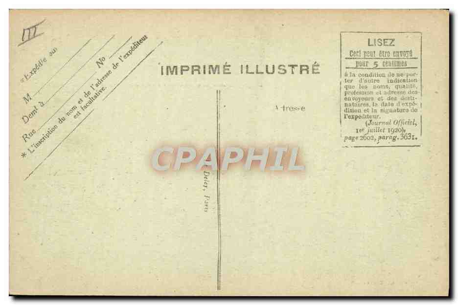 Le Transatlantique "FRANCE" — Le Havre — Imprimé Illustré — Reverso