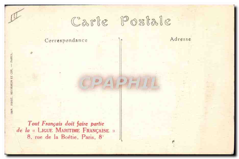 Le Havre — Le paquebot « France » de la Compagnie Générale Transatlantique passant dans l'écluse — Verso