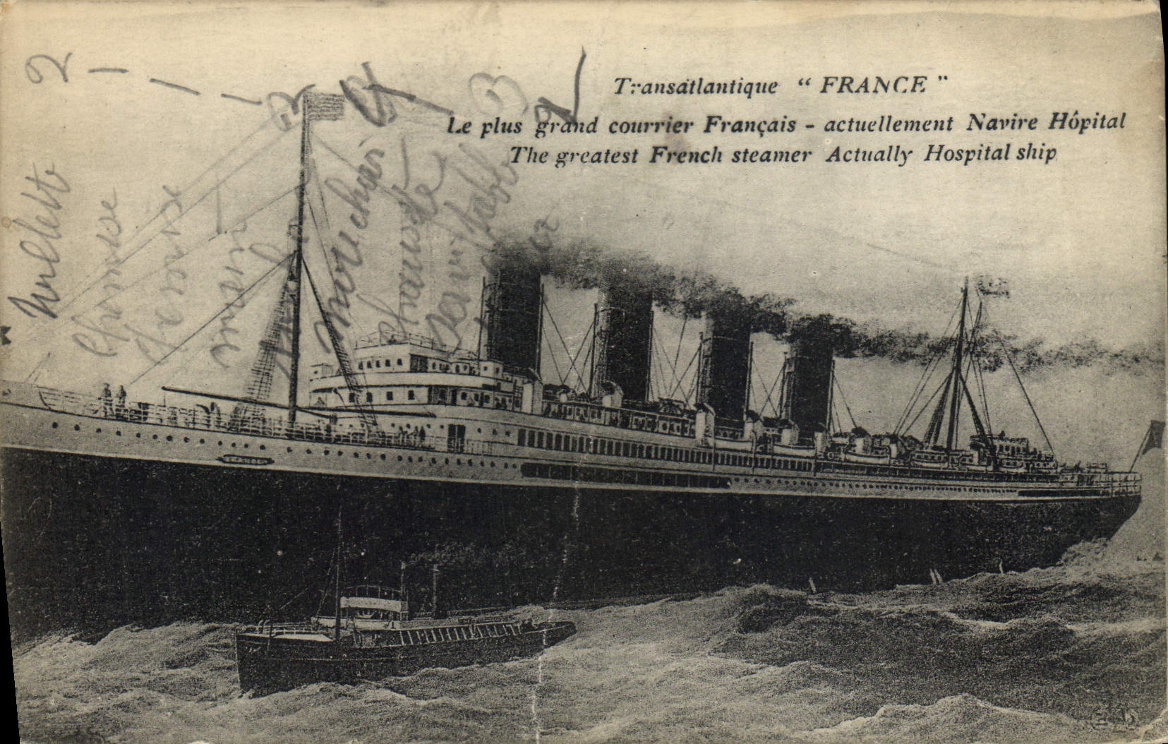 CPA Bateau Paquebot Le Havre Transatlantique