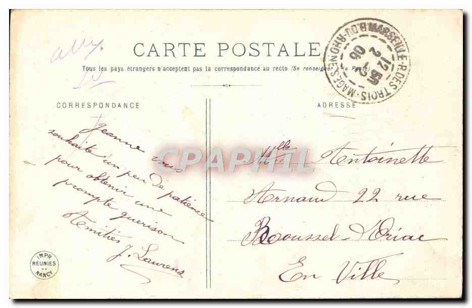 CPA Fantaisie Enfants Yvonne et Janic — Rückseite