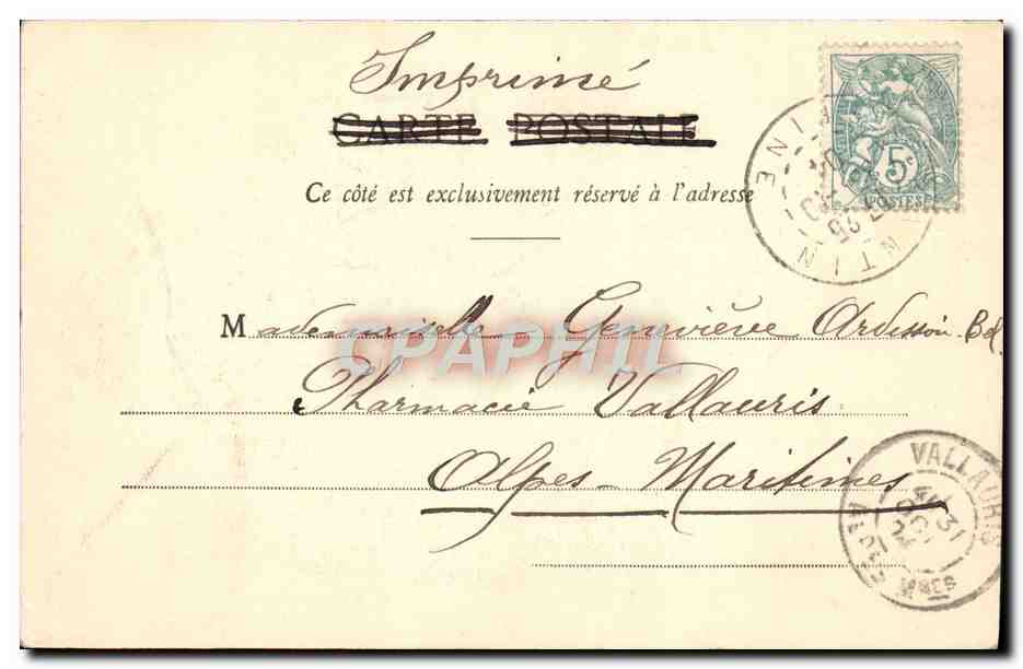 Petite-fille et grand'mère — Paris, 30 octobre 1904 — G. I., Paris -7 — Reverso
