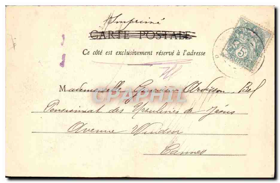 Petite-fille et grand'mère — Bonjour grand'mère ! — S. L. Paris. 1 — Rückseite