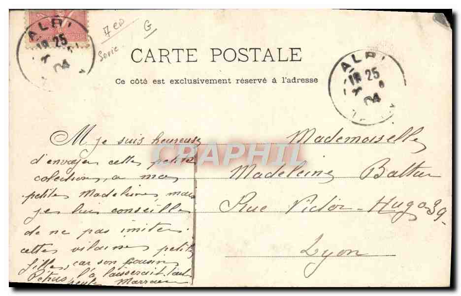 CPA Fantaisie Enfants — Rückseite