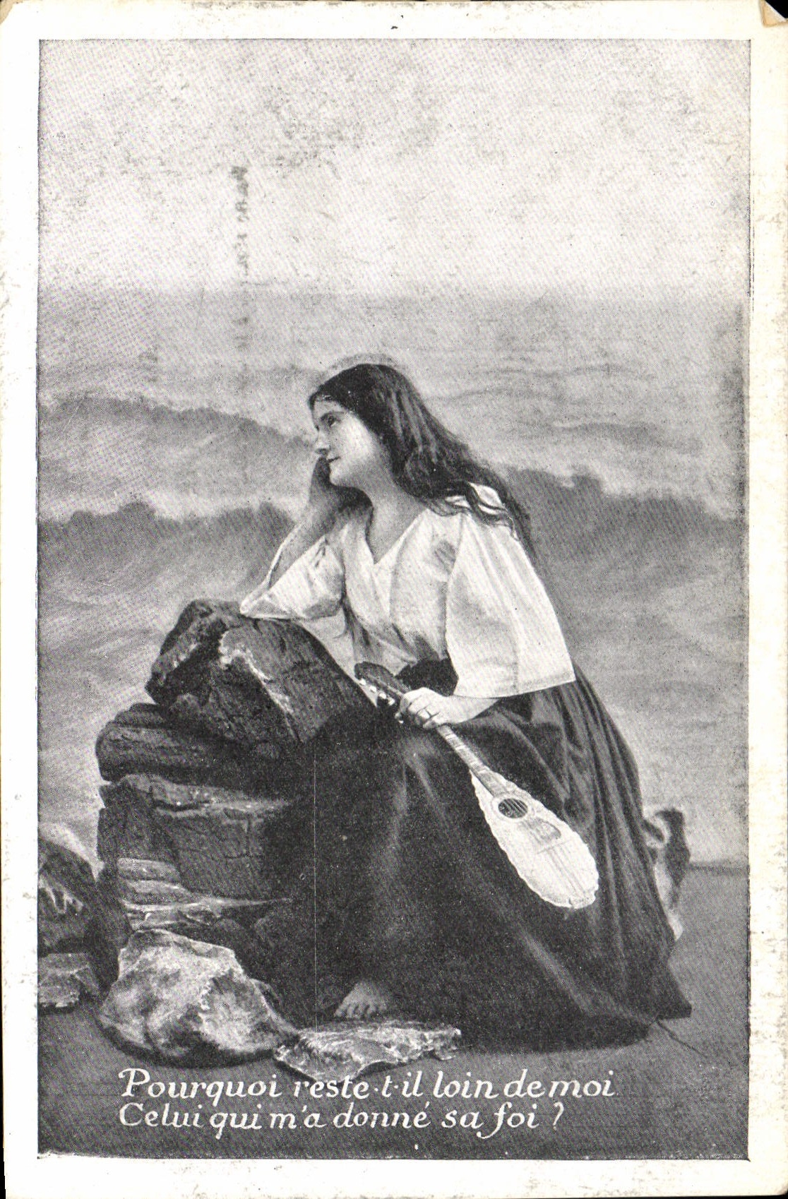 CPA Fantaisie Femme Mignon