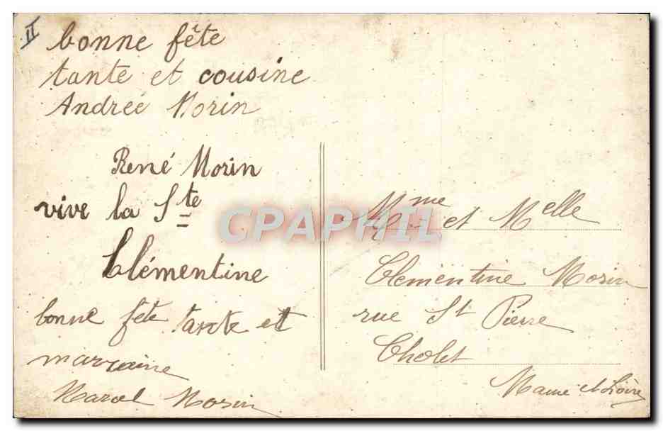 CPA Fantaisie Enfant Bebe  — Rückseite