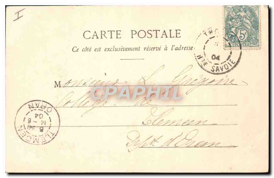 CPA Chamois sur la montagne  — Rückseite