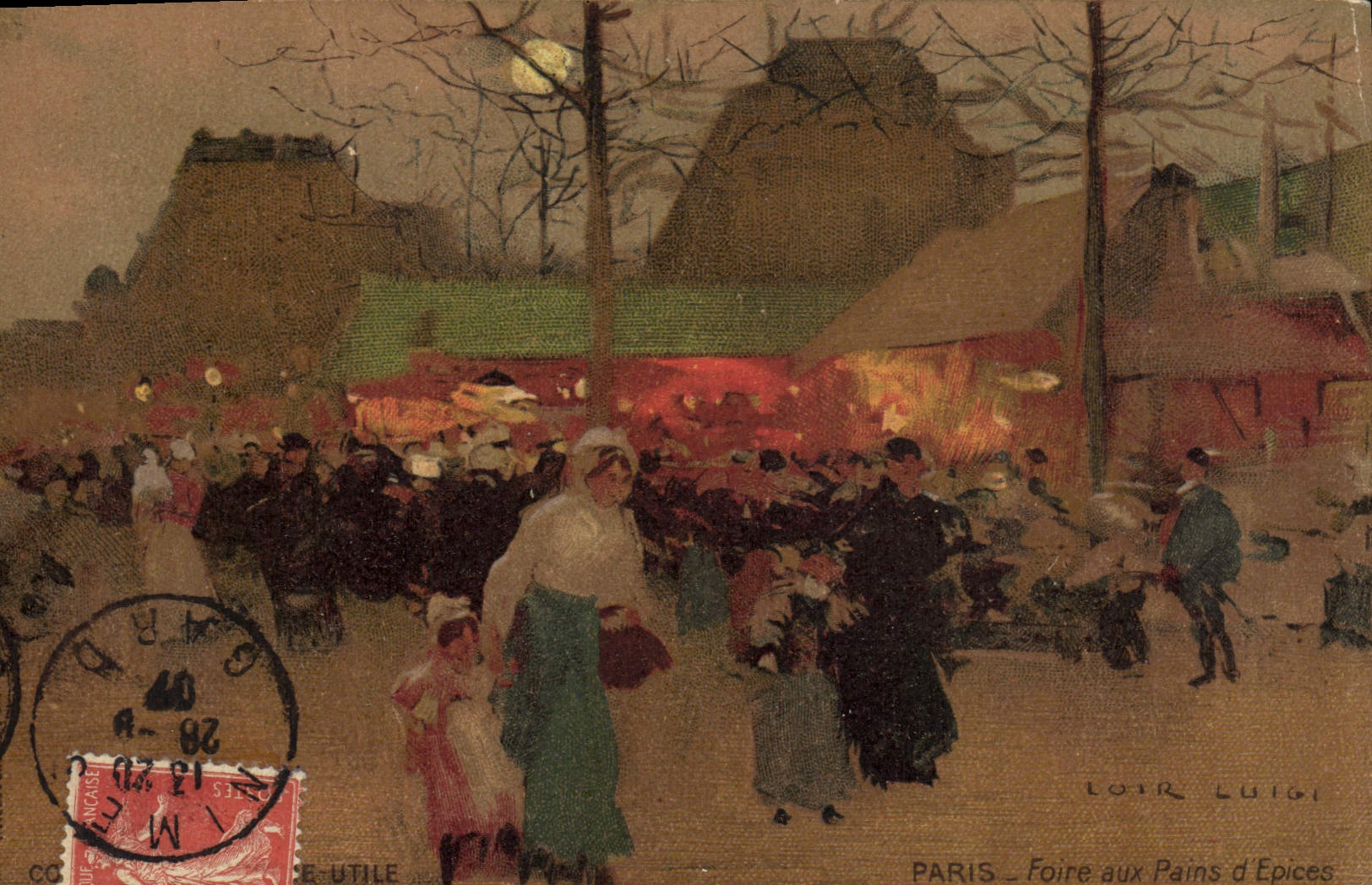 CPA Fantaisie Illustrateur Paris Foire aux pains d'epices