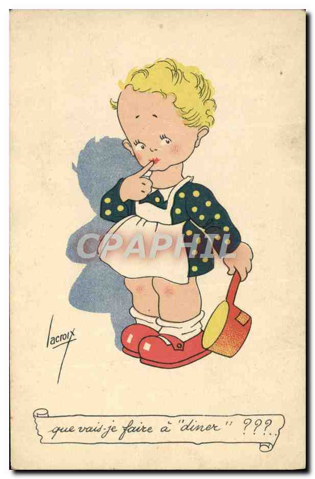 CPA Fantaisie Illustrateur Lacroix Enfant