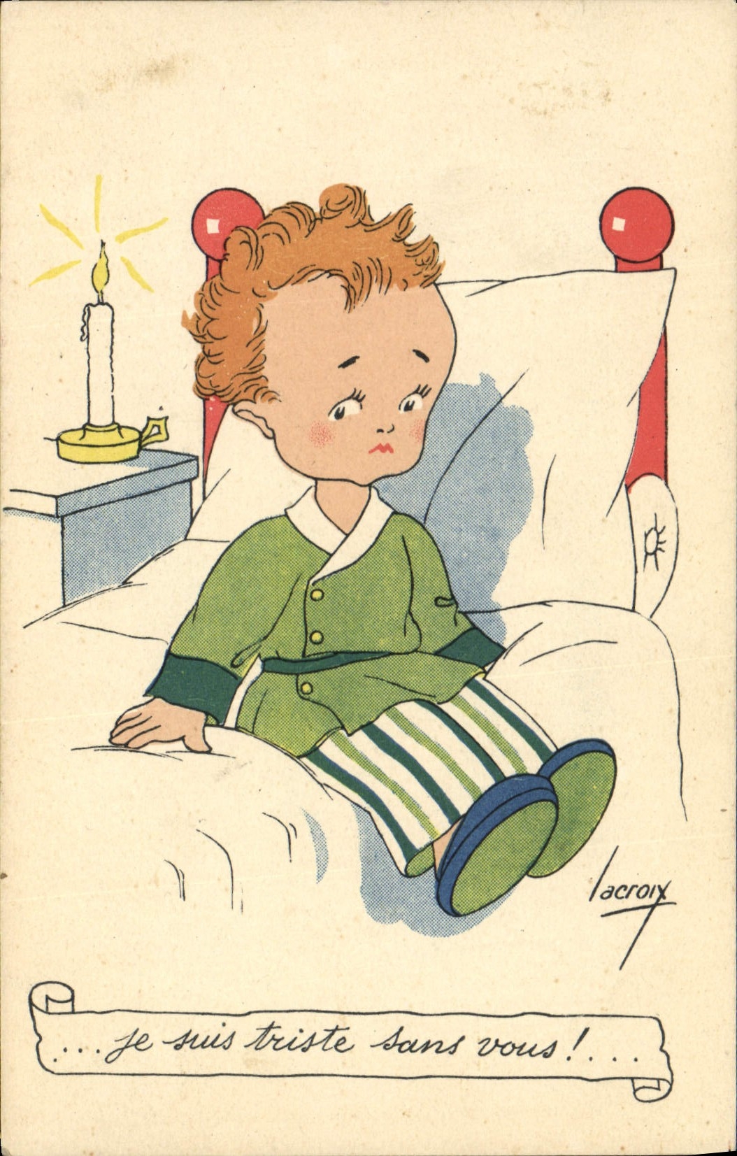CPA Fantaisie Illustrateur Lacroix Enfant