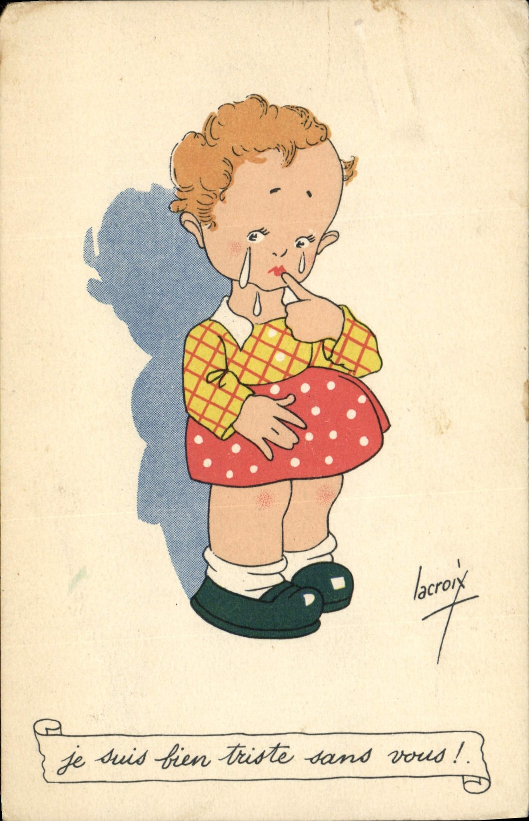 CPA Fantaisie Illustrateur Lacroix Enfant
