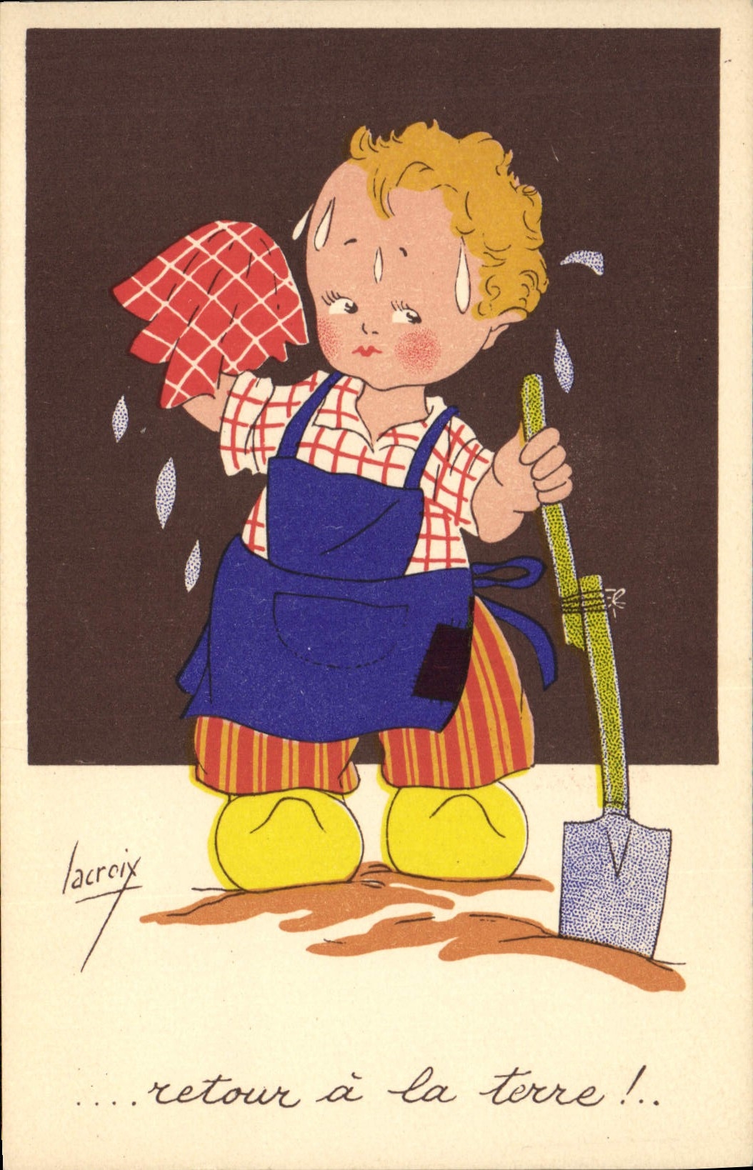 CPA Fantaisie Illustrateur Lacroix Enfant