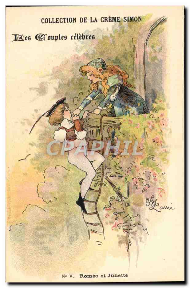 CPA Fantaisie Illustrateur Lami Collection de la Creme Simon Romeo et Juliette