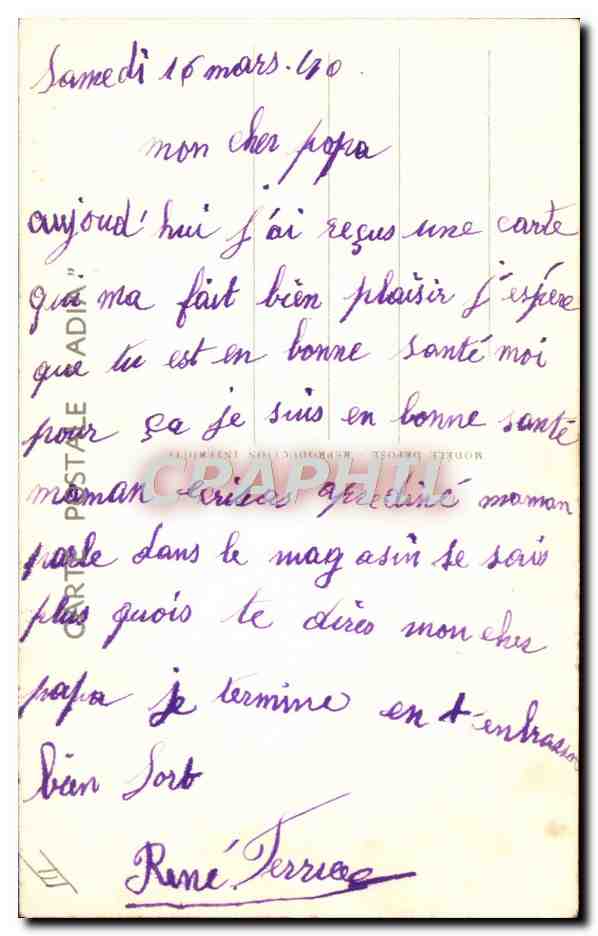 CPA Fantaisie Militaria Cass Et pas de parapluie — Rückseite