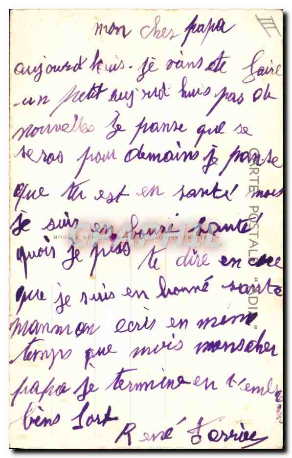 CPA Fantaisie Militaria Le service est fort neglige — Rückseite