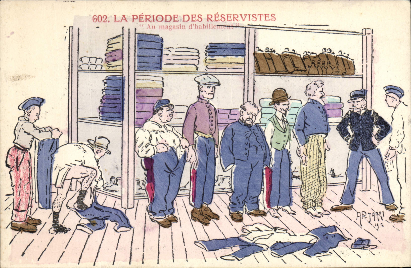 La période des réservistes — Au magasin d'habillement — ARJAN 602