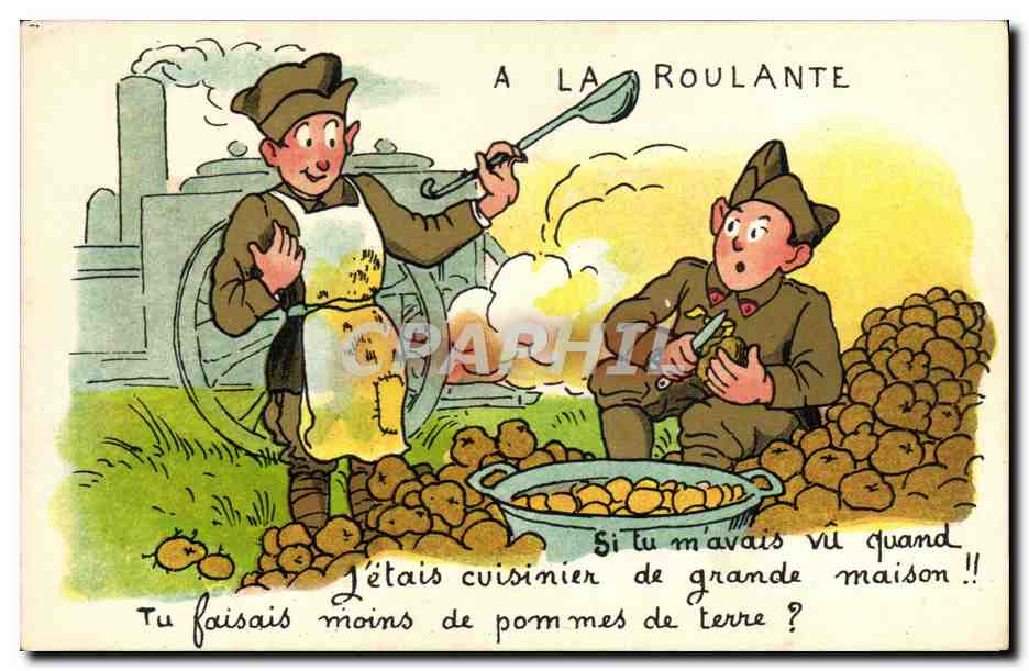 Cuisinier de grande maison — A la roulante — édition C.P. Paris