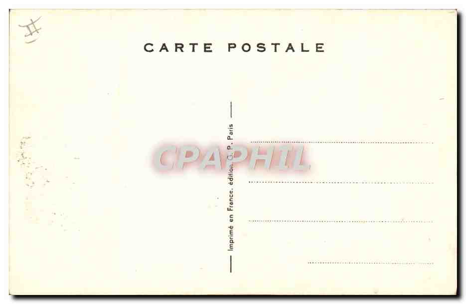 Cuisinier de grande maison — A la roulante — édition C.P. Paris — Reverso