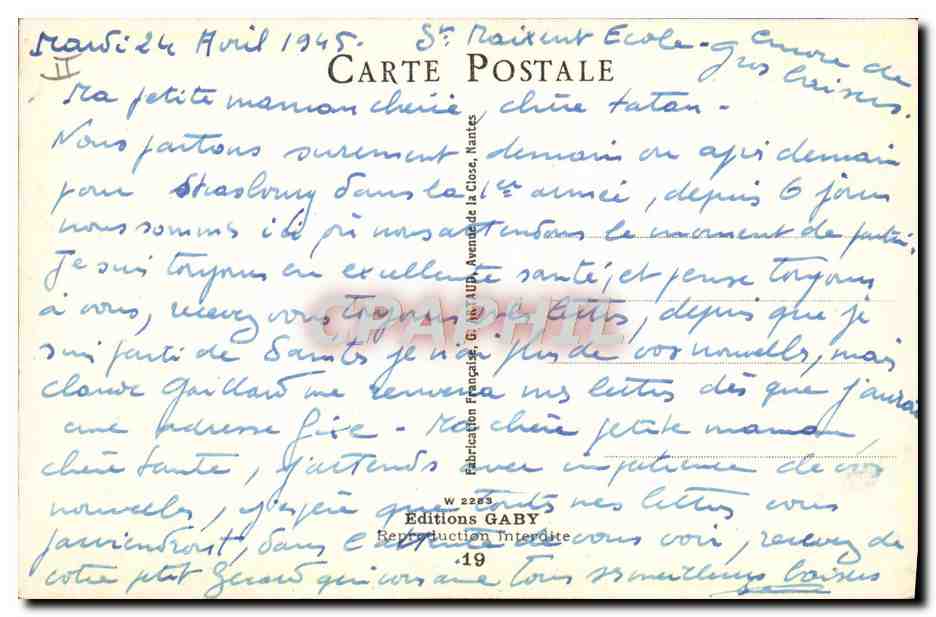 Les Vieux Pépères — G. Peiret — Éditions Gaby, n° 2289 — Reverso