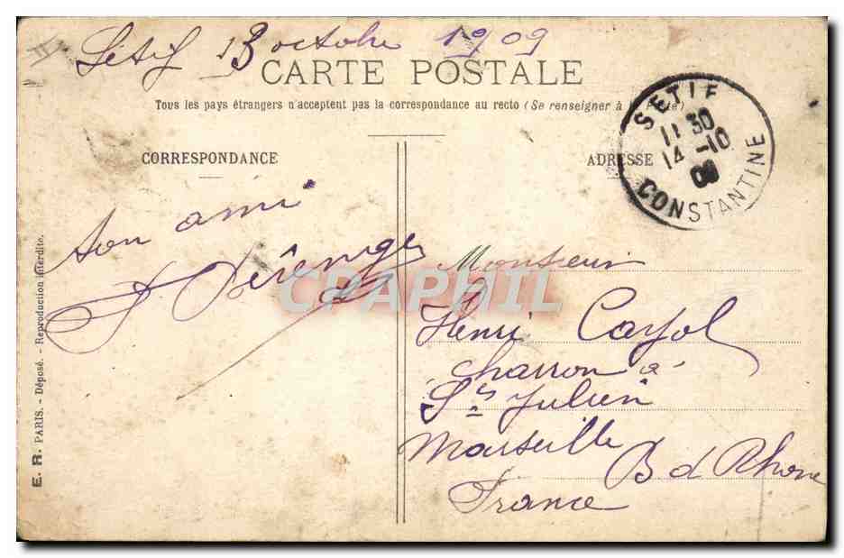 CPA Fantaisie Militaria Aux patates — Verso