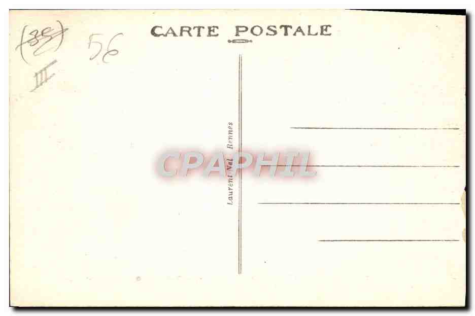 CPA Folklore Environs de Vannes Noce bretonne sortant de l'eglise Mariage  — Verso