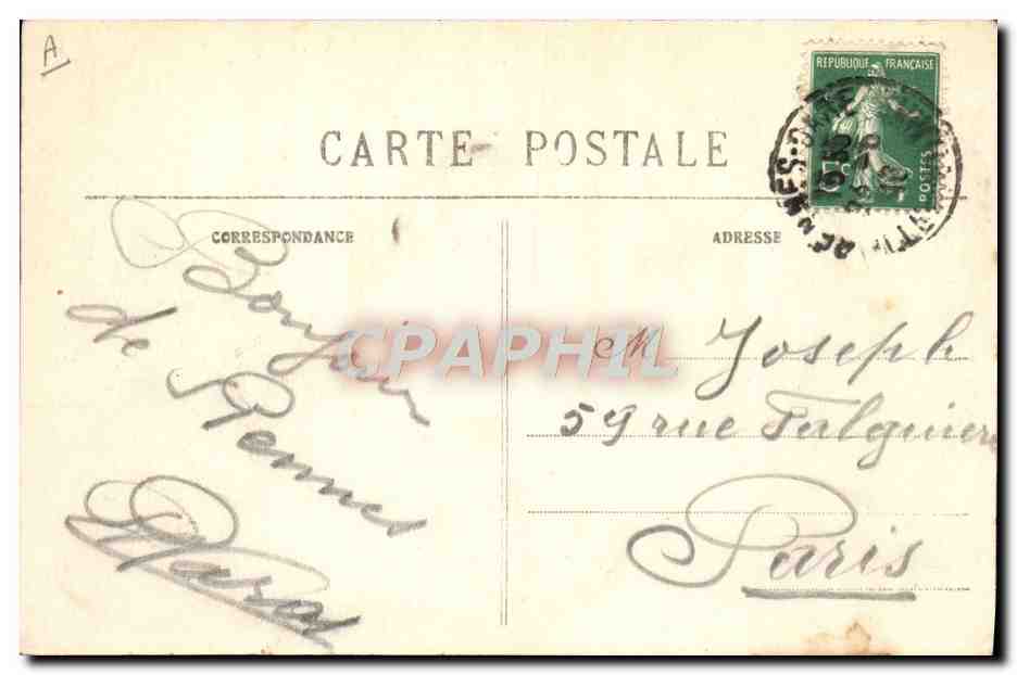 CPA Folklore Chateaulin Un concours de costumes Cornouailles — Verso