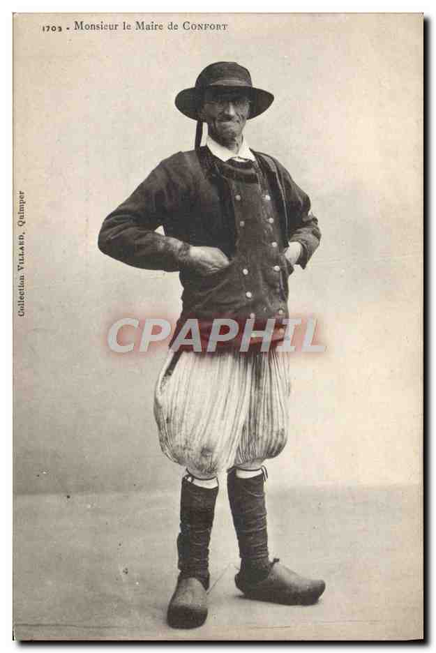 CPA Folklore Monsieur le Maire de Confort 