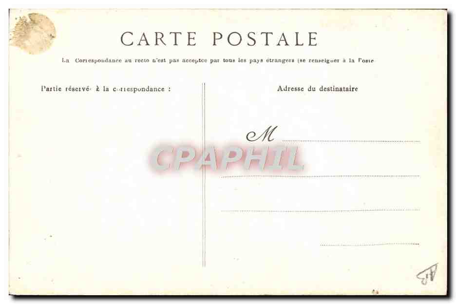 CPA Folklore Monsieur le Maire de Confort  — Verso