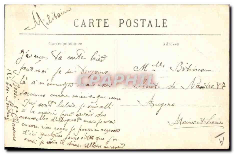 CPA Folklore Fileuse de Pontivy Etude des coiffes de Bretagne  — Verso