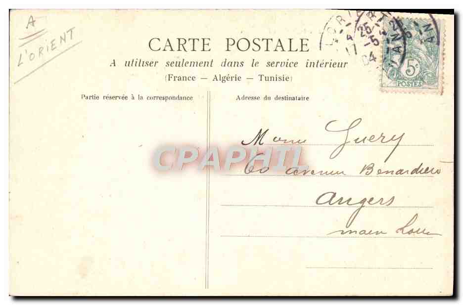 CPA Folklore Couple  — Verso