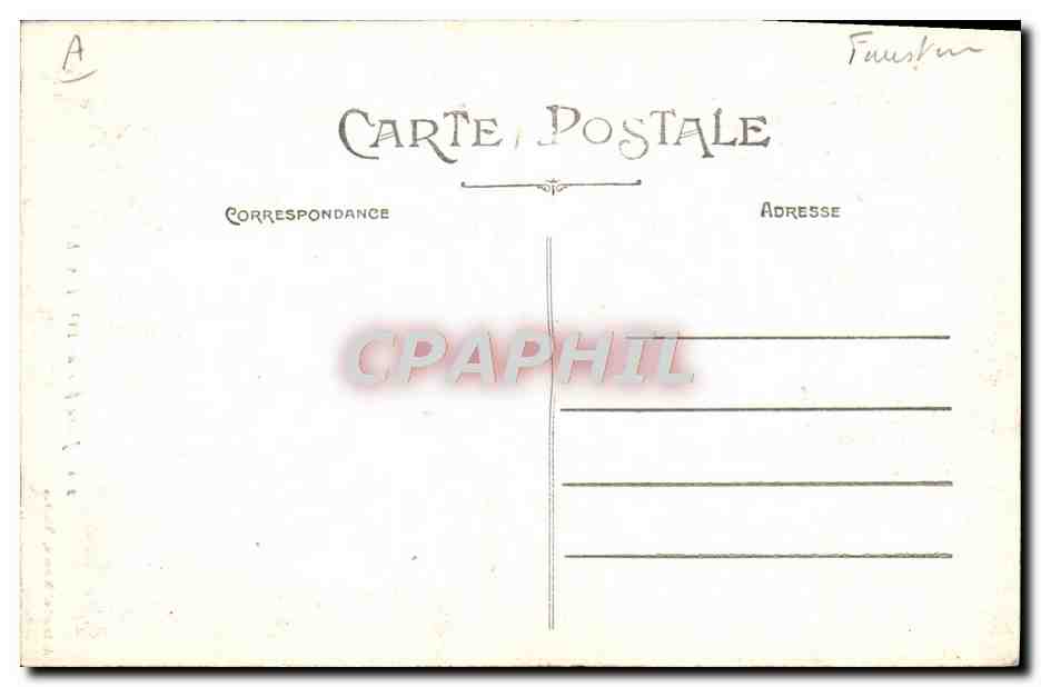 CPA Folklore Jeune fille de Pont Aven  — Verso