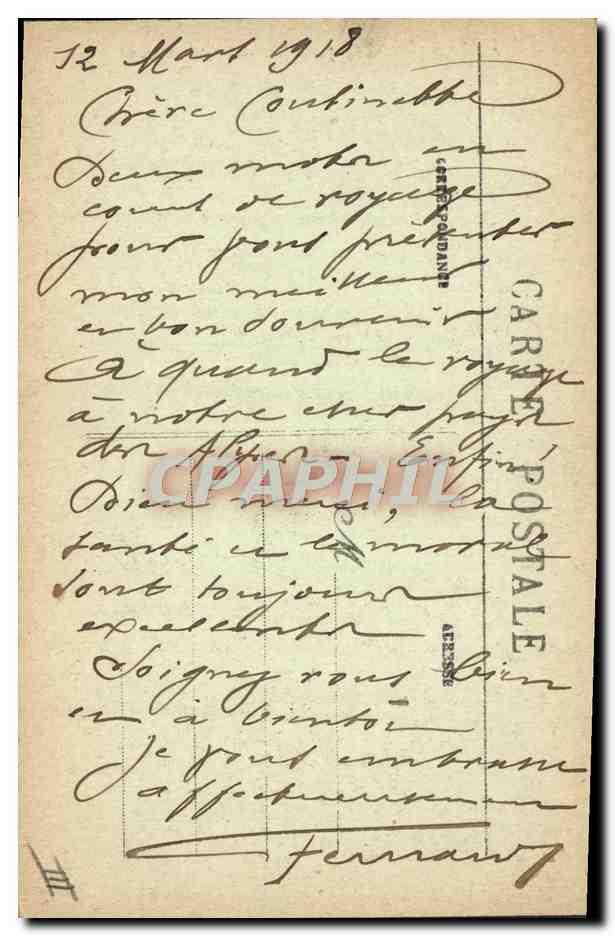 CPA Folklore Jeune fille et fillette de Pont Aven  — Verso